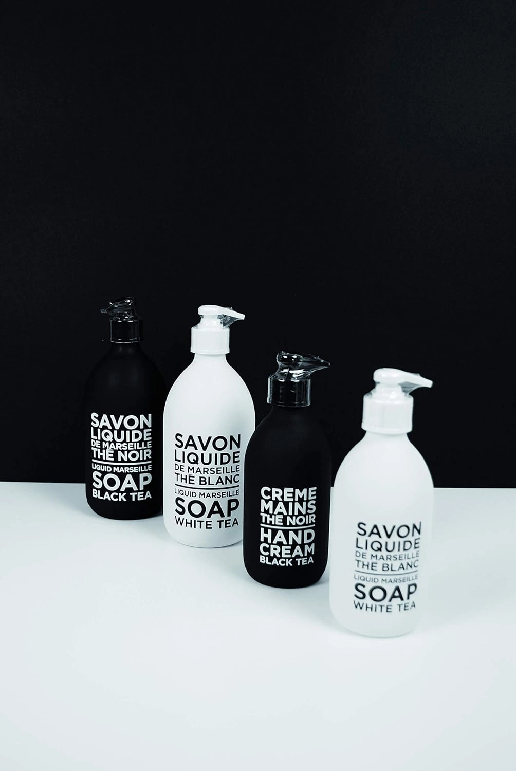 Compagnie de Provence Savon de Marseille Extra Pure Liquid Soap - Black Tea - 16.9 Fl Oz Glass Pump Bottle
