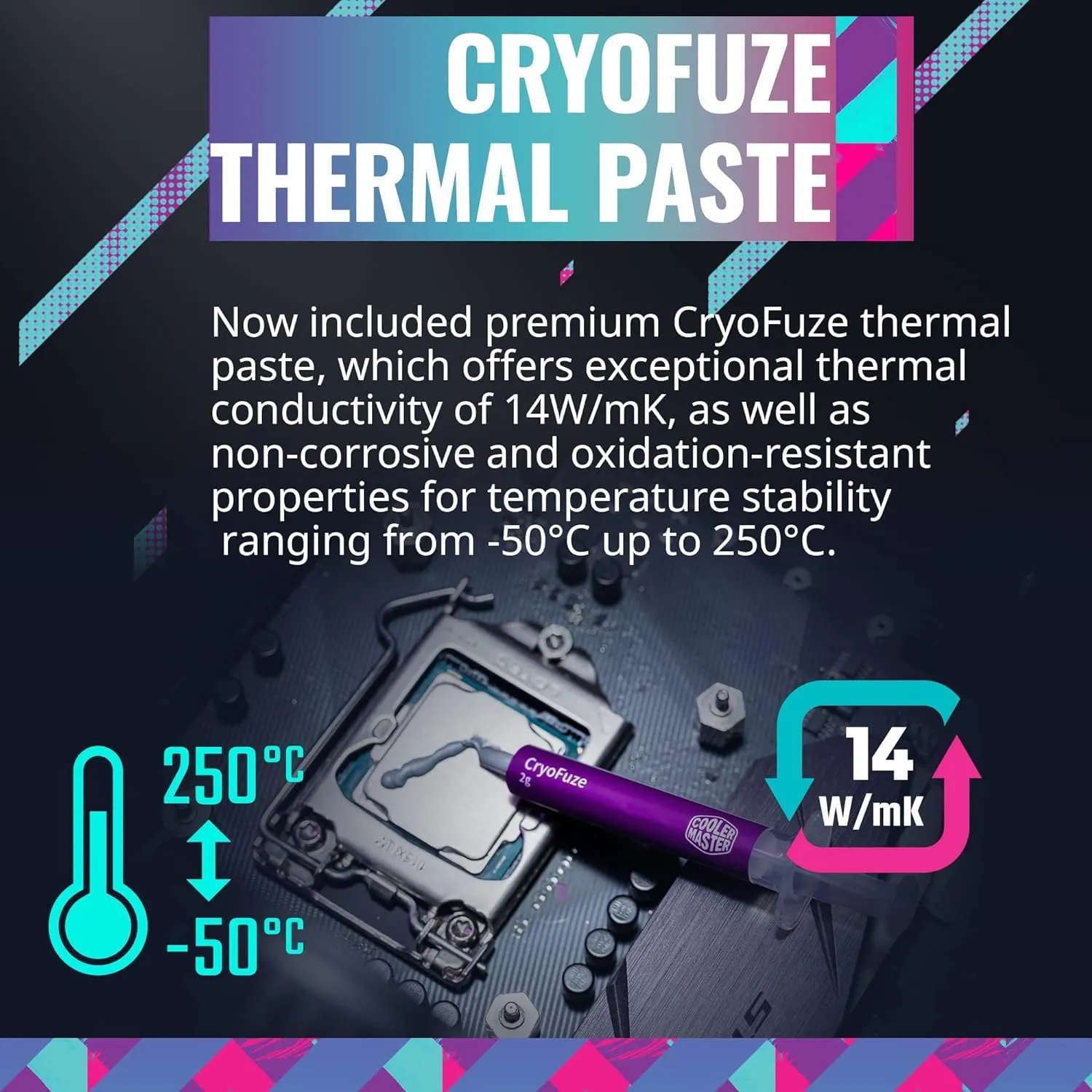 Cooler Master MasterLiquid 360L Core ARGB CPU Liquid Cooler - Dual Chamber Gen S Pump, Superior Radiator and 120 mm ARGB Fans, LGA 1700 and AM5 Brackets - Black
