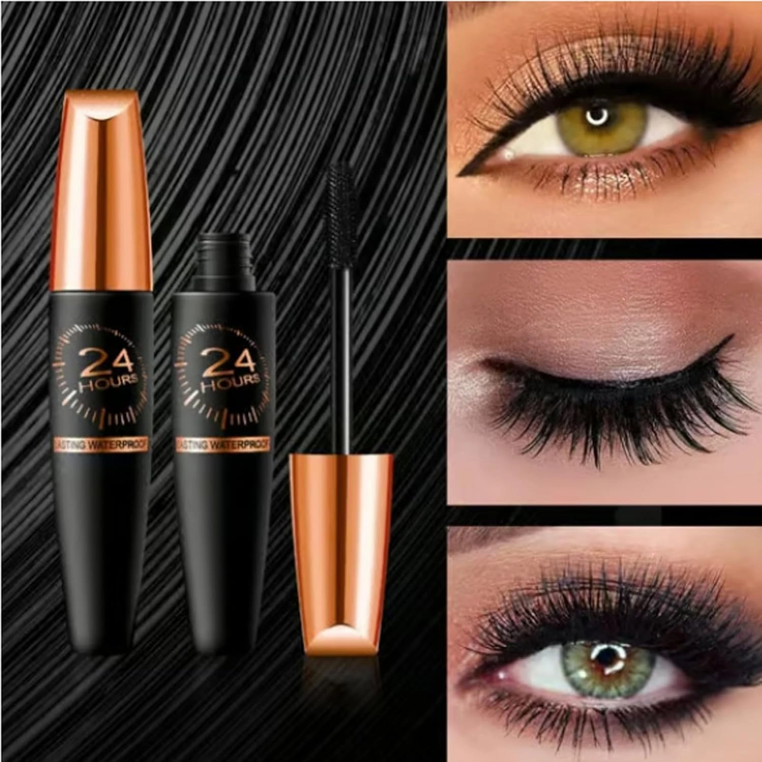 Cordialk Waterproof Silk Fibre Thick Lengthening Mascara, 2025 Upgraded 4d Silk Fiber Lash Mascara, Waterproof Long Lasting Liquid Lash Extensions For Women (3 Sets, One)