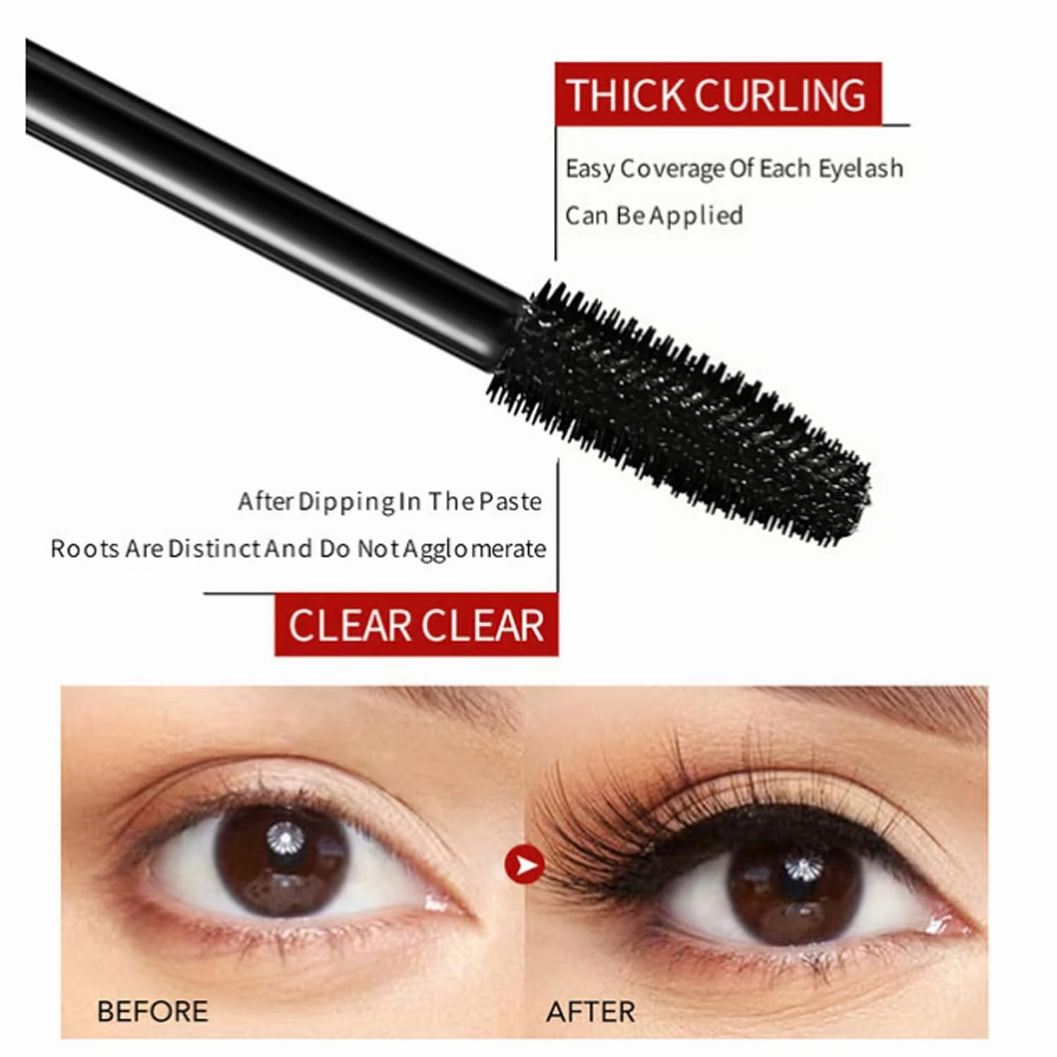 Cordialk Waterproof Silk Fibre Thick Lengthening Mascara, 2025 Upgraded 4d Silk Fiber Lash Mascara, Waterproof Long Lasting Liquid Lash Extensions For Women (3 Sets, One)