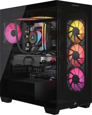 Corsair Vengeance a7500 Gaming PC – Liquid Cooled AMD Ryzen™ 7 7800X3D CPU – NVIDIA GeForce RTX 5070Ti GPU – 32GB Vengeance RGB DDR5 Memory – 1TB M.2 SSD – Black