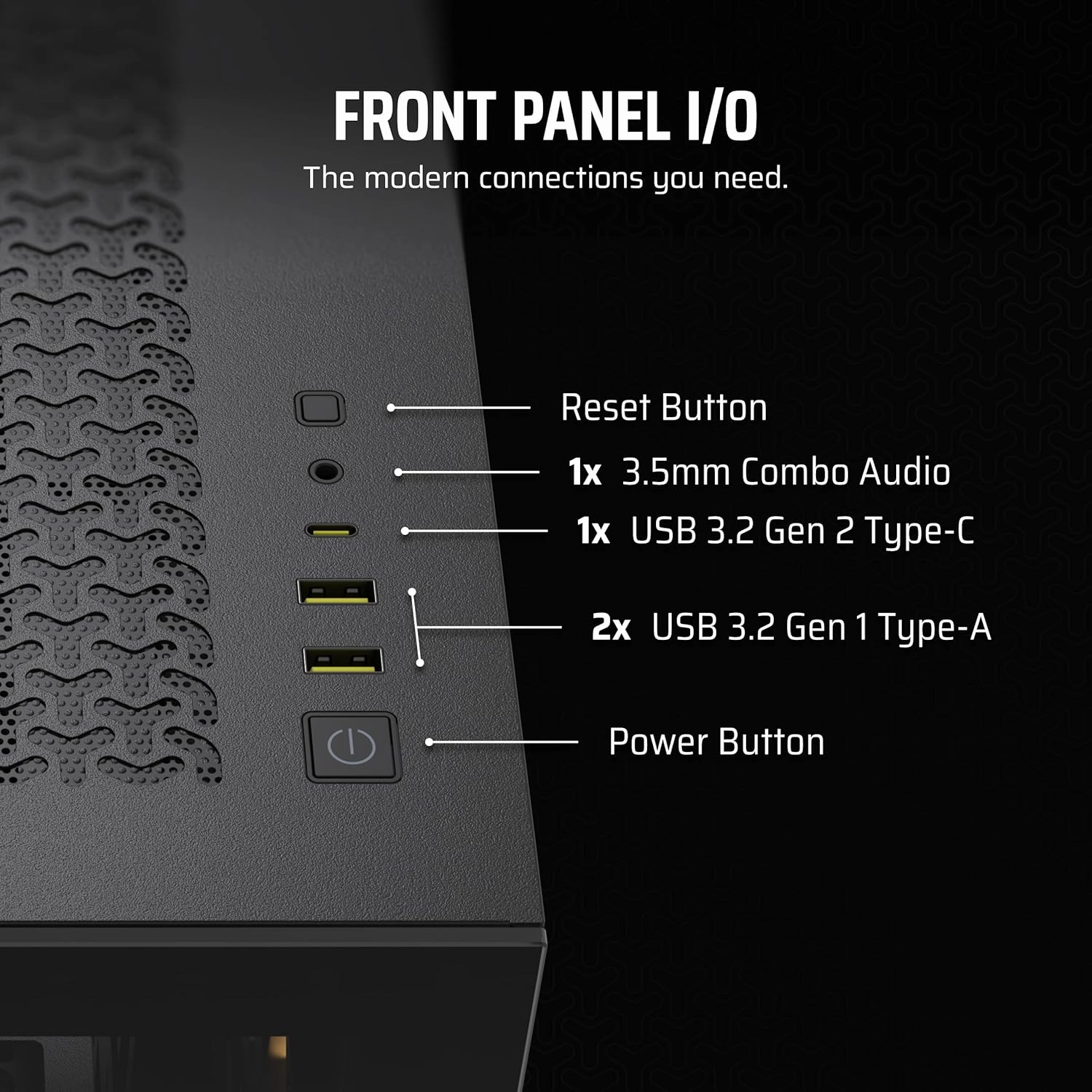 CORSAIR 3500X ARGB Mid-Tower ATX PC Case – Panoramic Tempered Glass – Reverse Connection Motherboard Compatible – 3X CORSAIR RS120 ARGB Fans Included – Black