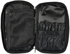 Cosmetic Bags Makeup Brushes Bag Toiletry Organizer Cosmetic Storage Case Zipper Handbag (Black)
