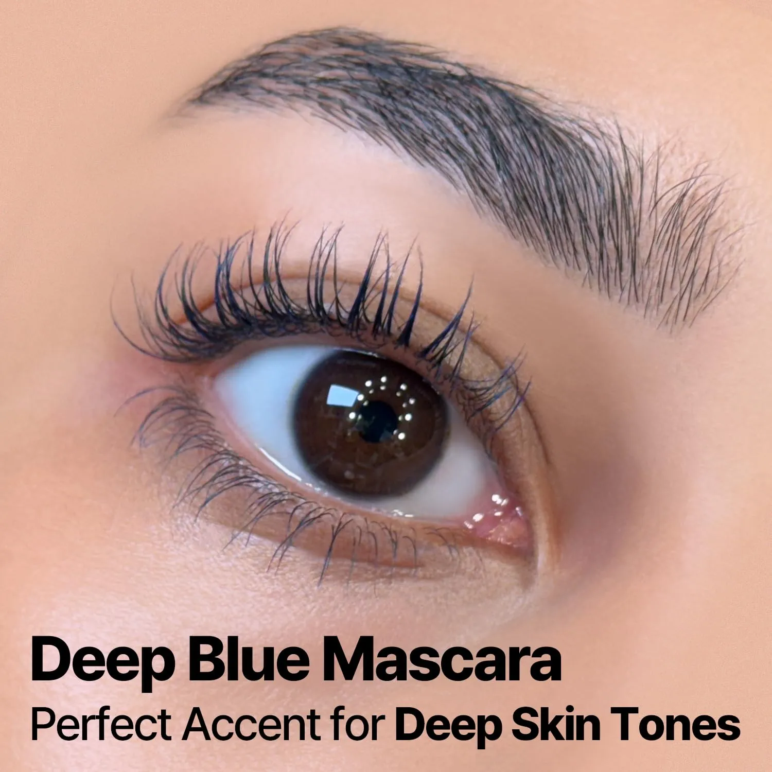 COSNORI Perfect Setting Waterproof Mascara Long&Curl 05 Royal Blue – Long Lasting Smudge - Deep Blue Mascara - Vibrant Pop of Color - Perfect Accent for Deep Skin Tones - 0.23fl oz (7ml)