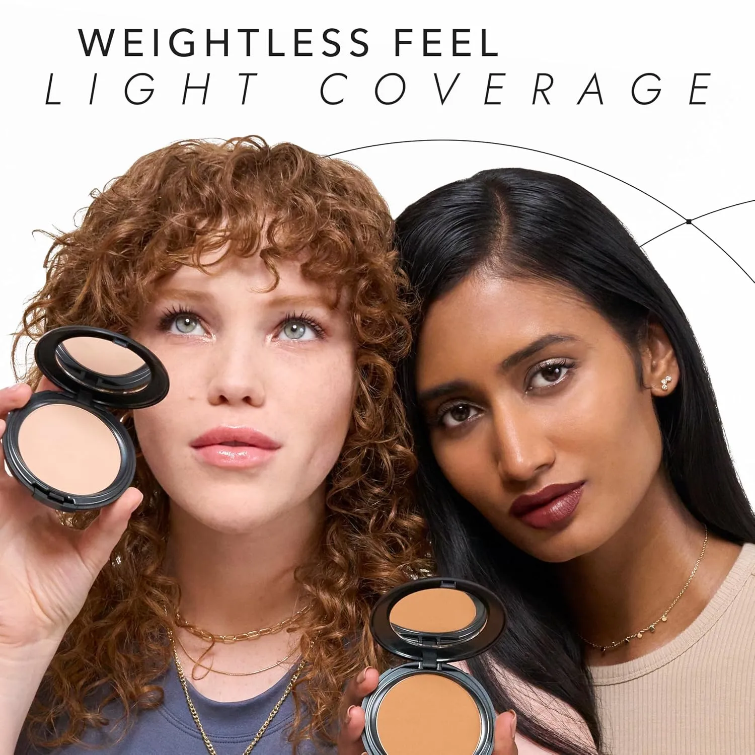 COVER FX Pressed Mineral Foundation - Shade M1 - Weightless Powder Foundation - Buildable Light to Full Coverage - Matte Finish - All Skin Types