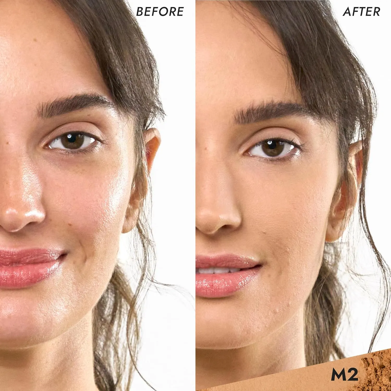 COVER FX Pressed Mineral Foundation - Shade M2 - Weightless Powder Foundation - Buildable Light to Full Coverage - Matte Finish - All Skin Types