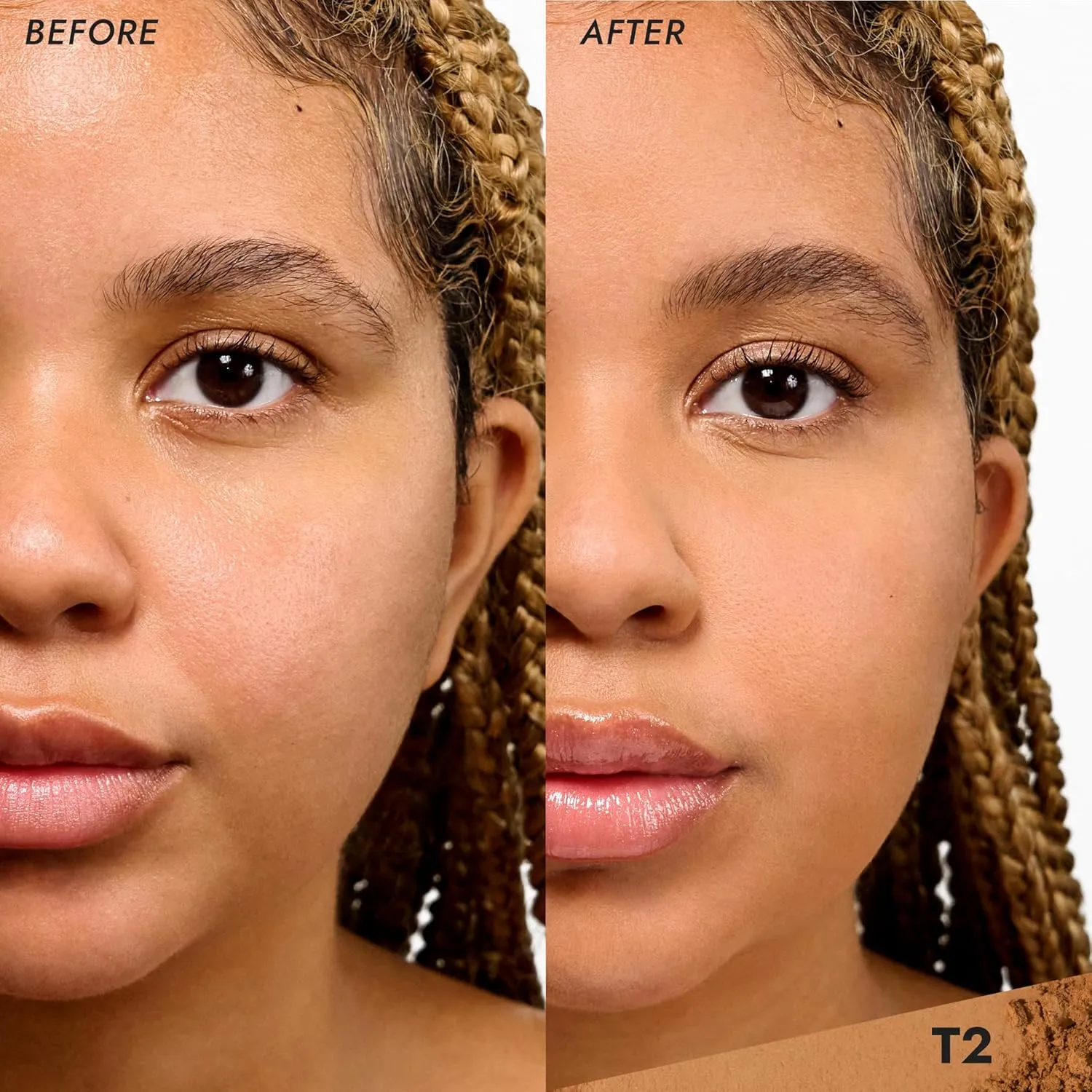 COVER FX Pressed Mineral Foundation - Shade T2 - Weightless Powder Foundation - Buildable Light to Full Coverage - Matte Finish - All Skin Types