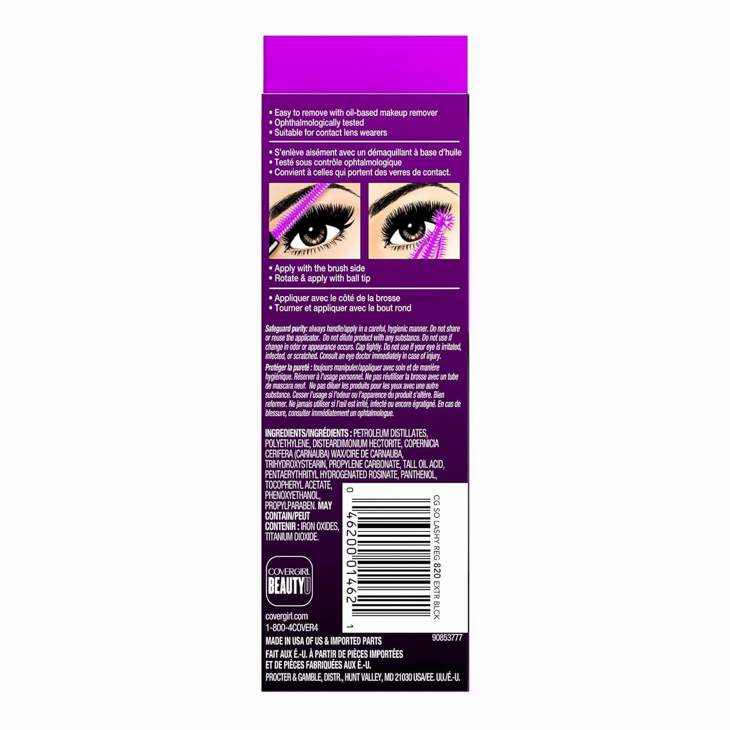 COVERGIRL So Lashy! blastPRO Waterproof Mascara Extreme Black .44 fl oz (13.1 ml) (Packaging may vary)