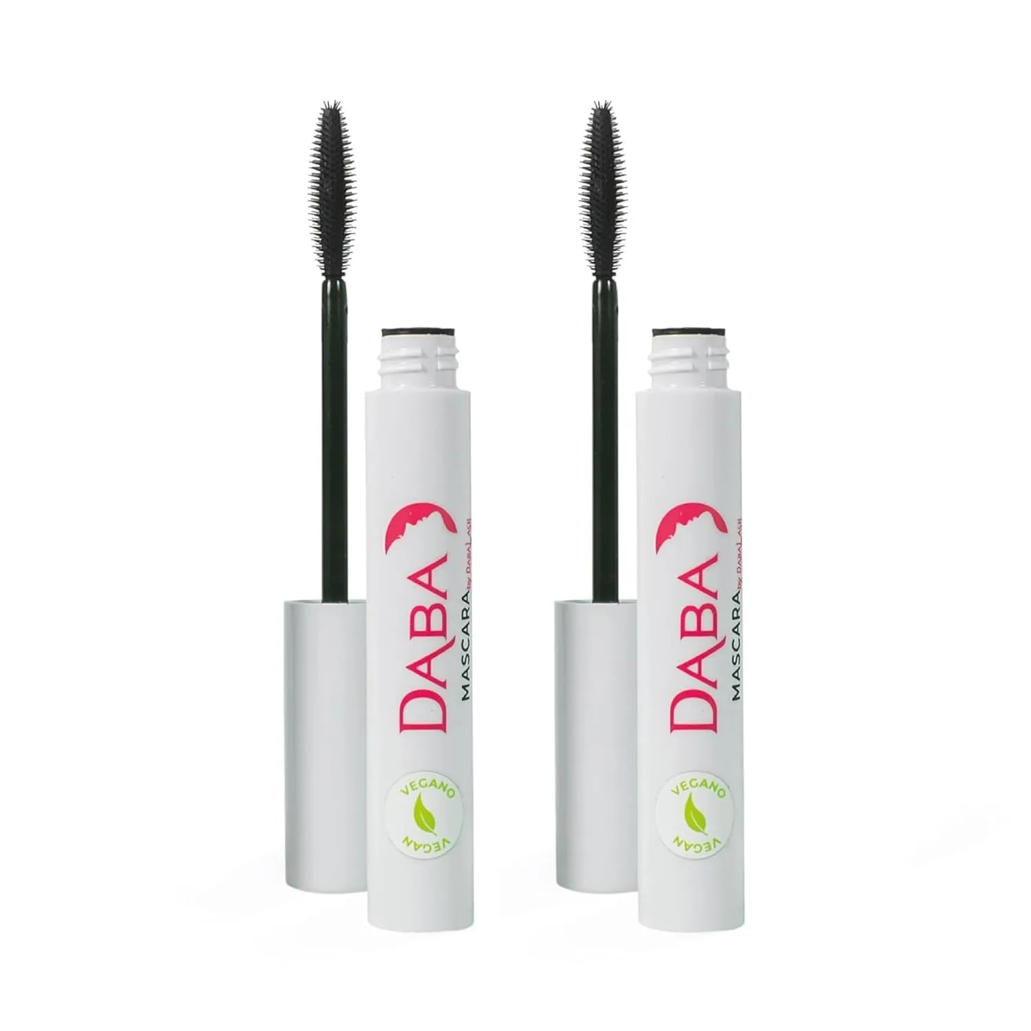 DABALASH Daba Duo Gentle Vegan Mascara Twin Pack with Nourishing Jojoba Esters – Cruelty-Free Formula Naturally Promotes Longer, More Voluminous & Defined Lashes – Two 0.3 oz Mascaras, Very Black
