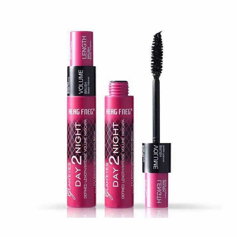 Day 2 Night Waterproof Mascara - 12 HR Hold - Add Volume & Length