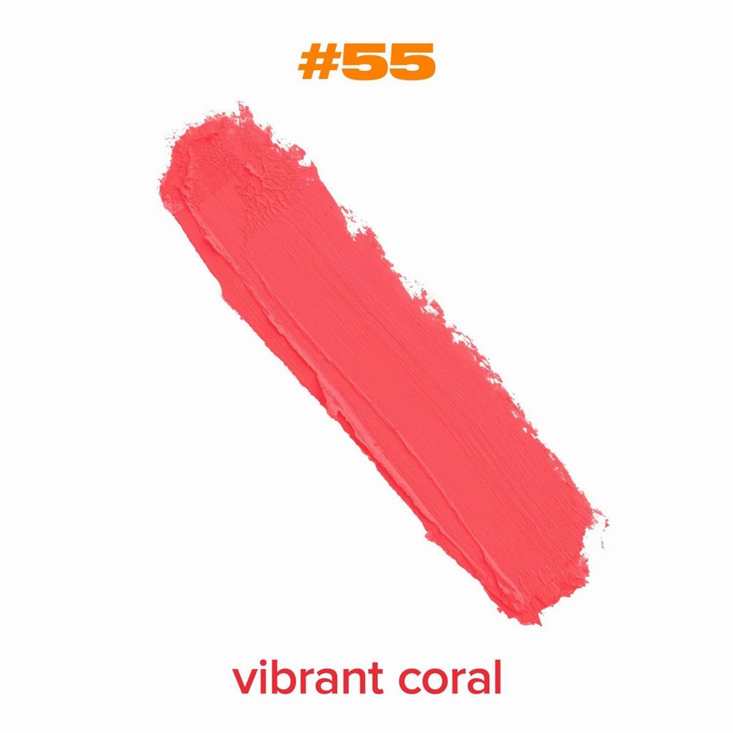 Deluxe Lipstick | #55 Vibrant Coral | Long-Lasting, Extra-Matte Finish, Silky Smooth (0.13 fl oz)