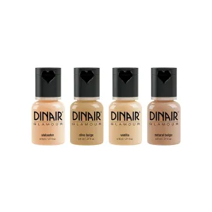 Dinair Airbrush Makeup Foundation | Fair Shades | GLAMOUR: Natural, Light coverage, Matte