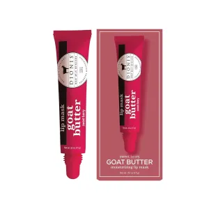 Dionis Goat Butter Overnight Leave On Lip Mask - Goat Milk, Jojoba & Moringa Oils Hydrate, Moisturize & Repair Cracked, Chapped & Dry Lips, Lock in Moisture For All Night Wear, Sweet Berry