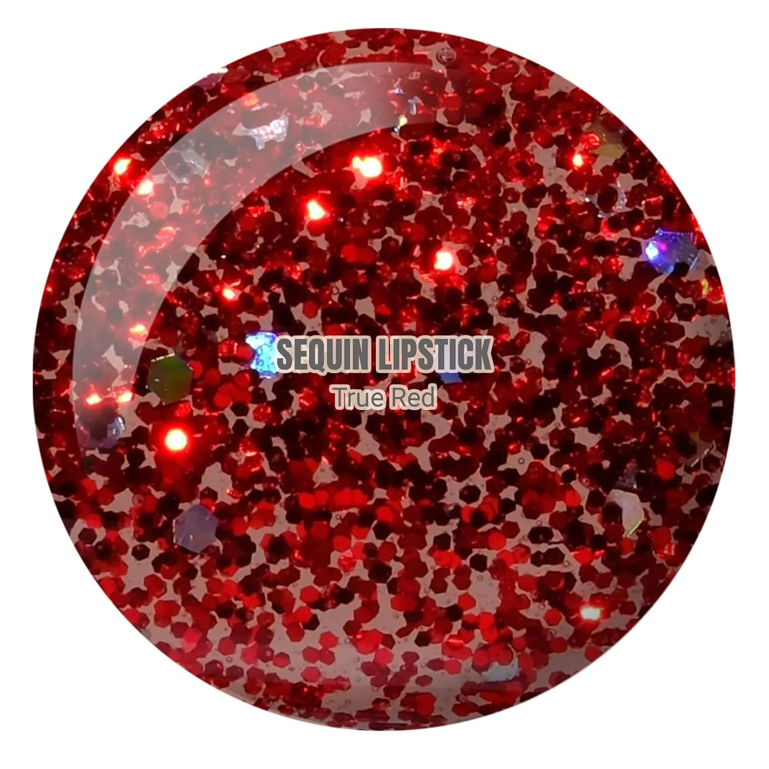 DND Gel Diva Polish Set, Mirrorball Collection, UV/LED Gel Polish and Air Dry Nail Lacquer, Matching Chip-Free Polish Duo, Red034 Sequin Lipstick, 0.5 Fl Oz Each