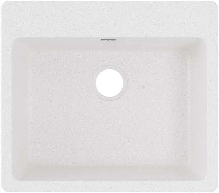 Elkay ELG2522WH0 Quartz Classic Single Bowl Drop-in Sink, White
