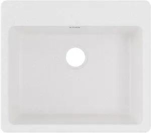 Elkay ELG2522WH0 Quartz Classic Single Bowl Drop-in Sink, White