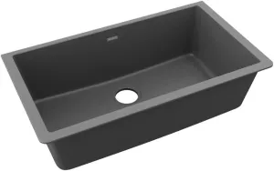 Elkay ELGRU13322GT0 Quartz Classic 33" x 18-7/16" x 9-7/16" Single Bowl Undermount Sink, Graphite