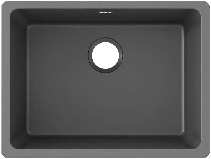Elkay ELGU2522GY0 Quartz Classic Single Bowl Undermount Sink, Dusk Gray
