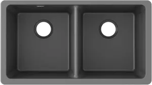 Elkay ELGU3322GY0 Quartz Classic Equal Double Bowl Undermount Sink, Dusk Gray