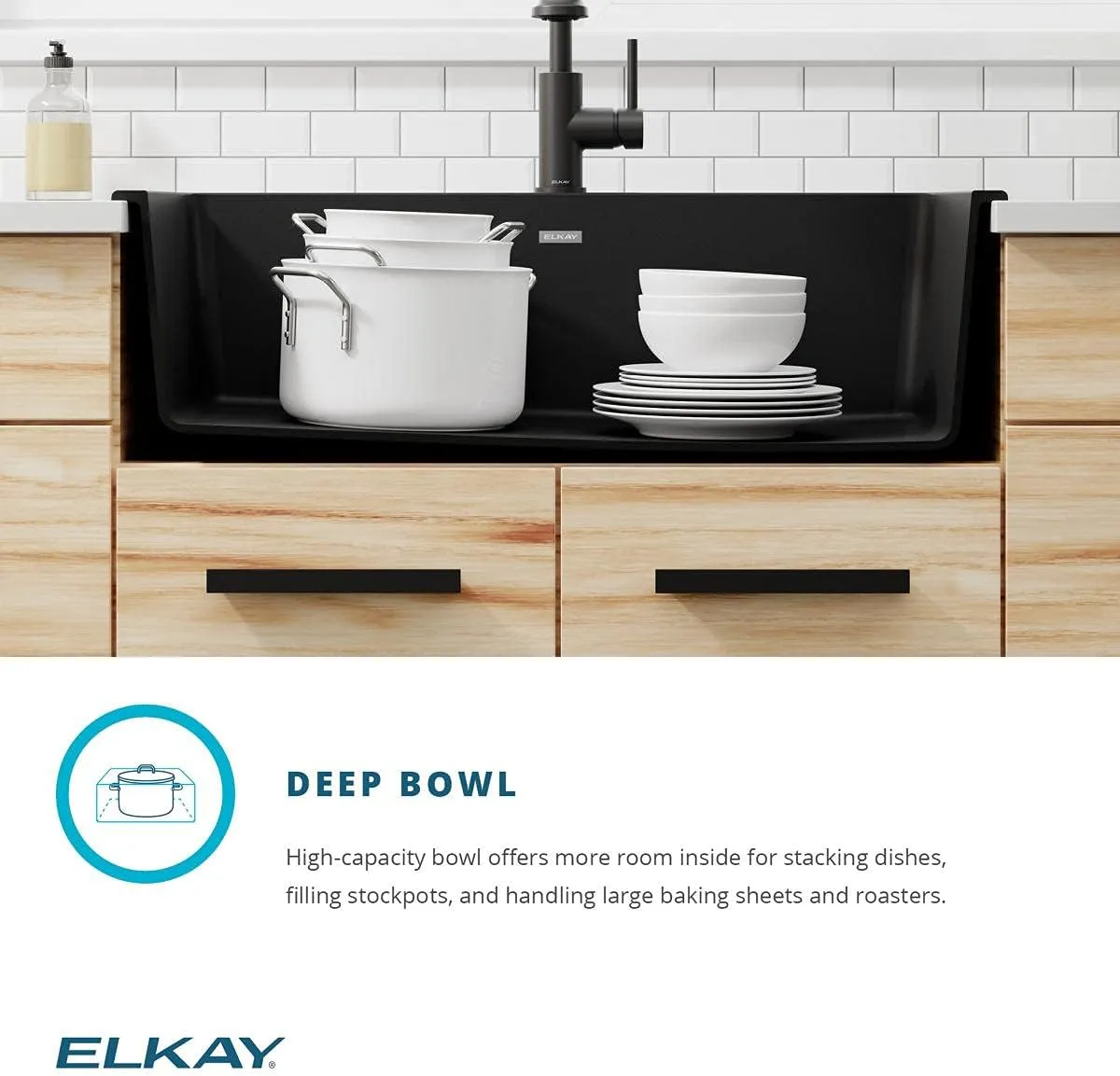 Elkay Quartz Classic ELG13322GY0 Dusk Gray Single Bowl Top Mount Sink