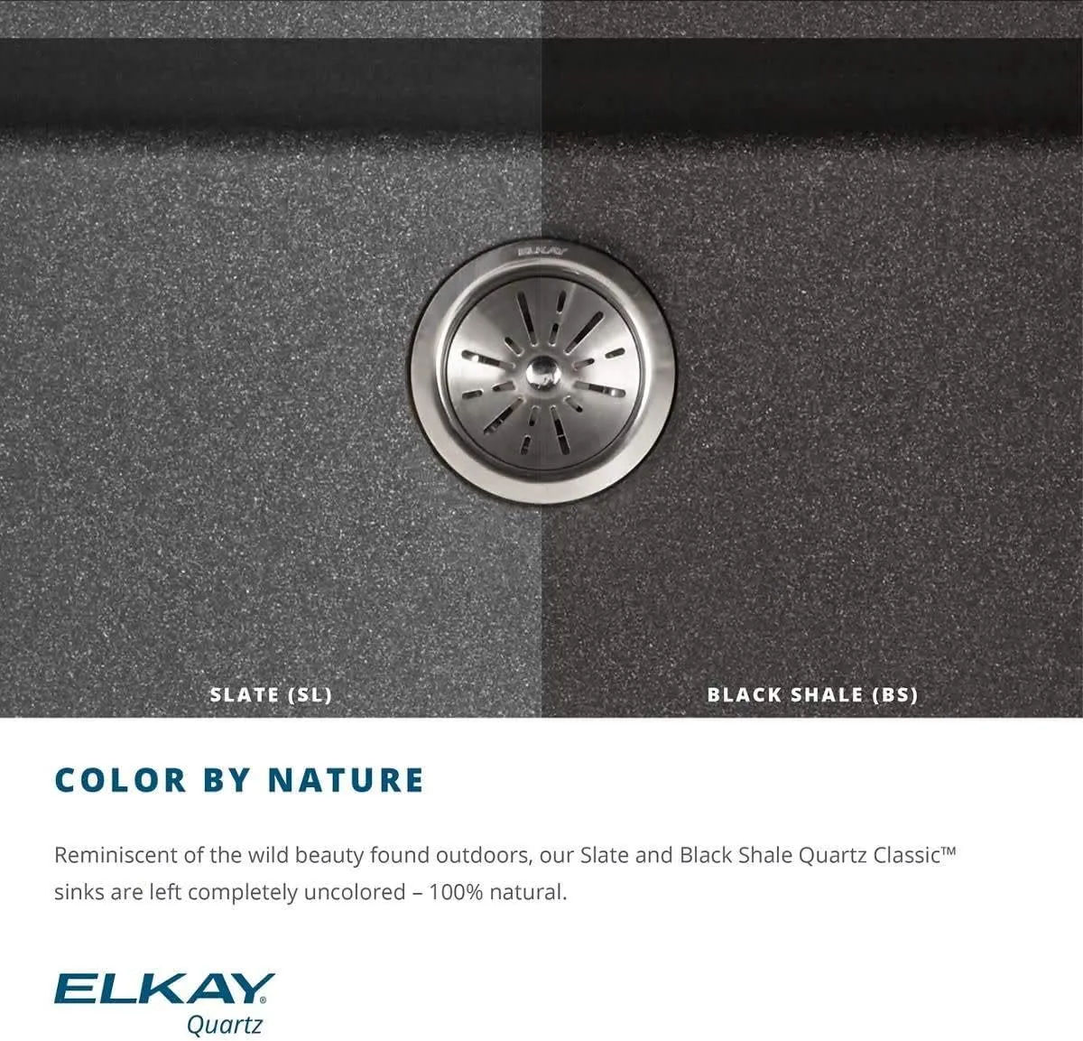 Elkay Quartz Classic ELG1616GS0 Greystone Single Bowl Dual Mount Bar Sink