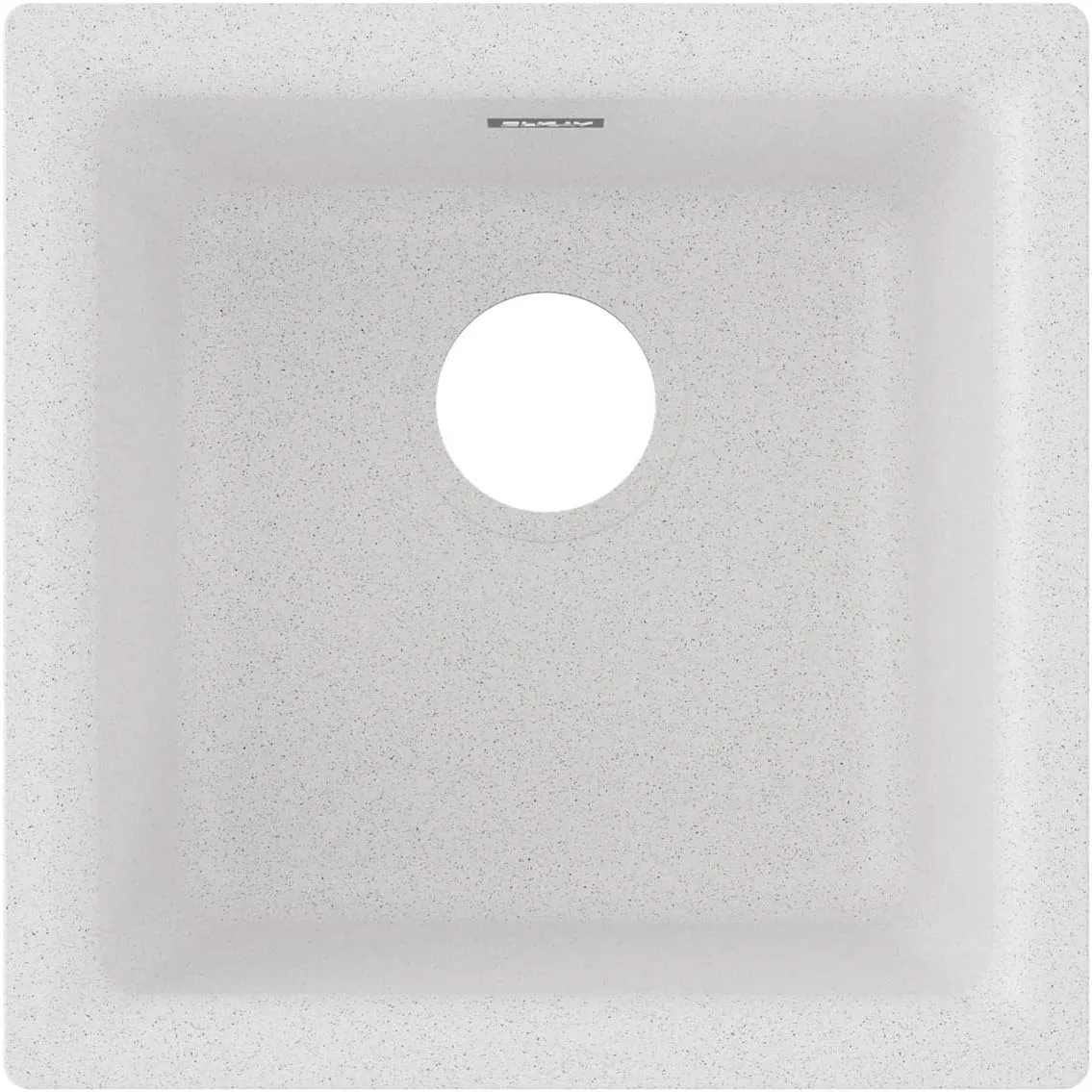 Elkay Quartz Classic ELG1616WH0 White Single Bowl Dual Mount Bar Sink