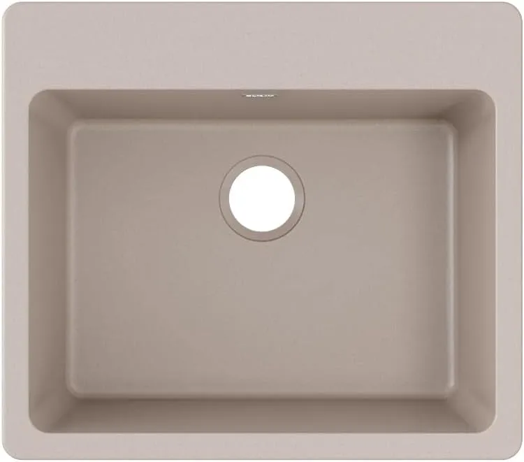 Elkay Quartz Classic ELG2522GR0 Greige Single Bowl Top Mount Sink