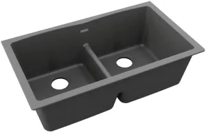 Elkay Quartz Classic ELGDULB3322GY0 Dusk Gray Equal Double Bowl Undermount Sink