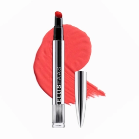 Ellis Faas Hot Lips Lip Stain Liquid Lipstick Intense Color Pigment Vibrant Color Extreme Long Wearing Definition Lustrous High Impact Makeup Soft & Cute Lip Color Stick (405 Bright Coral)