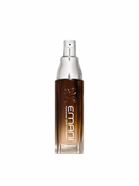 Emani HydraWear Brightening Foundation – Buildable Coverage, Safe for Sensitive Skin – Long-Lasting Hydration, Hyaluronic Acid, Silicone Free, Vegan and Cruelty-Free, Golden Amber