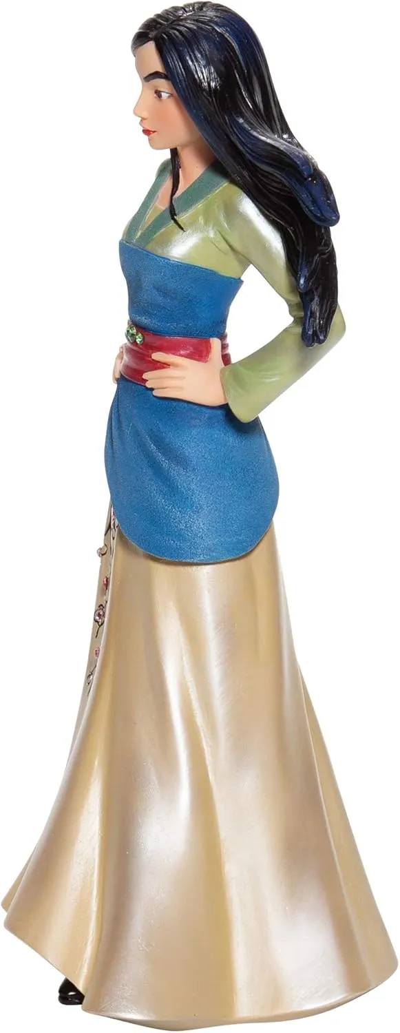 Enesco Disney Showcase Couture de Force Mulan Figurine, 8.07 Inch, Multicolor