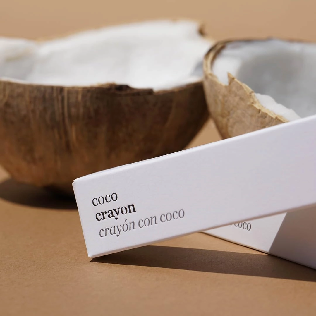 Ere Perez - Natural Coco Crayon Hydrating Lip Color | Baobab   Coconut Oil, Silica, Vitamin E | Protect, Nourish, Repair | Vegan, Cruelty-Free, Clean Beauty (Rebel, 0.01 oz | 3 g)