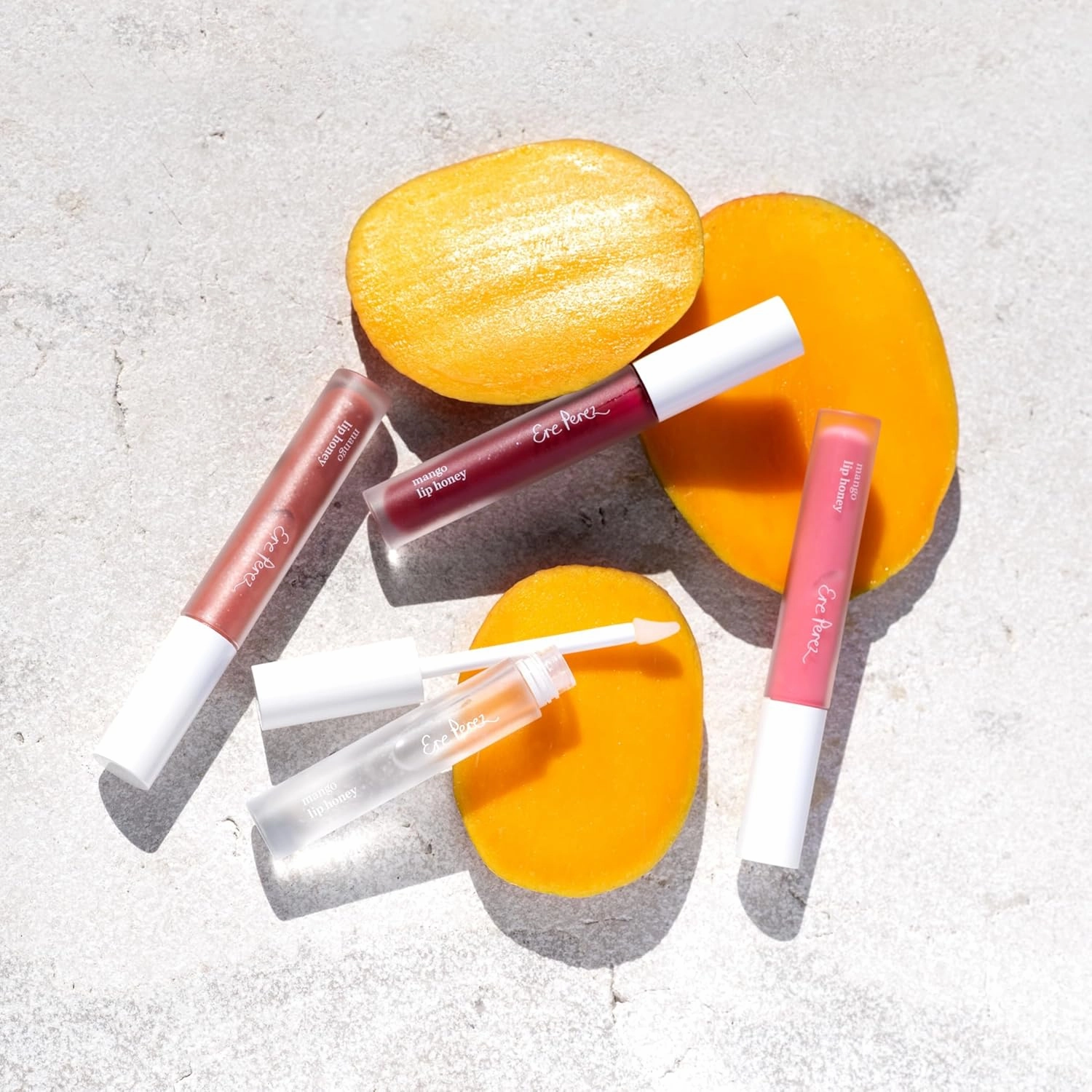 Ere Perez - Natural Mango Lip Honey | Hyaluronic Acid, Jojoba Seed Oil | Hydrate, Moisturize, Nourish, Soften | Vegan, Cruelty-Free, Clean Beauty (Chilli, 0.10 fl oz | 3 ml)
