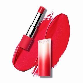 Espoir Lipstick Nowear Volume Matte #4 Red-y Set Go 0.1oz | Airy Velvet Matte Lip | Long-Lasting Vibrant Color | Soft Creamy Texture like Cloud | Cruelty-Free | Korean Lip Makeup