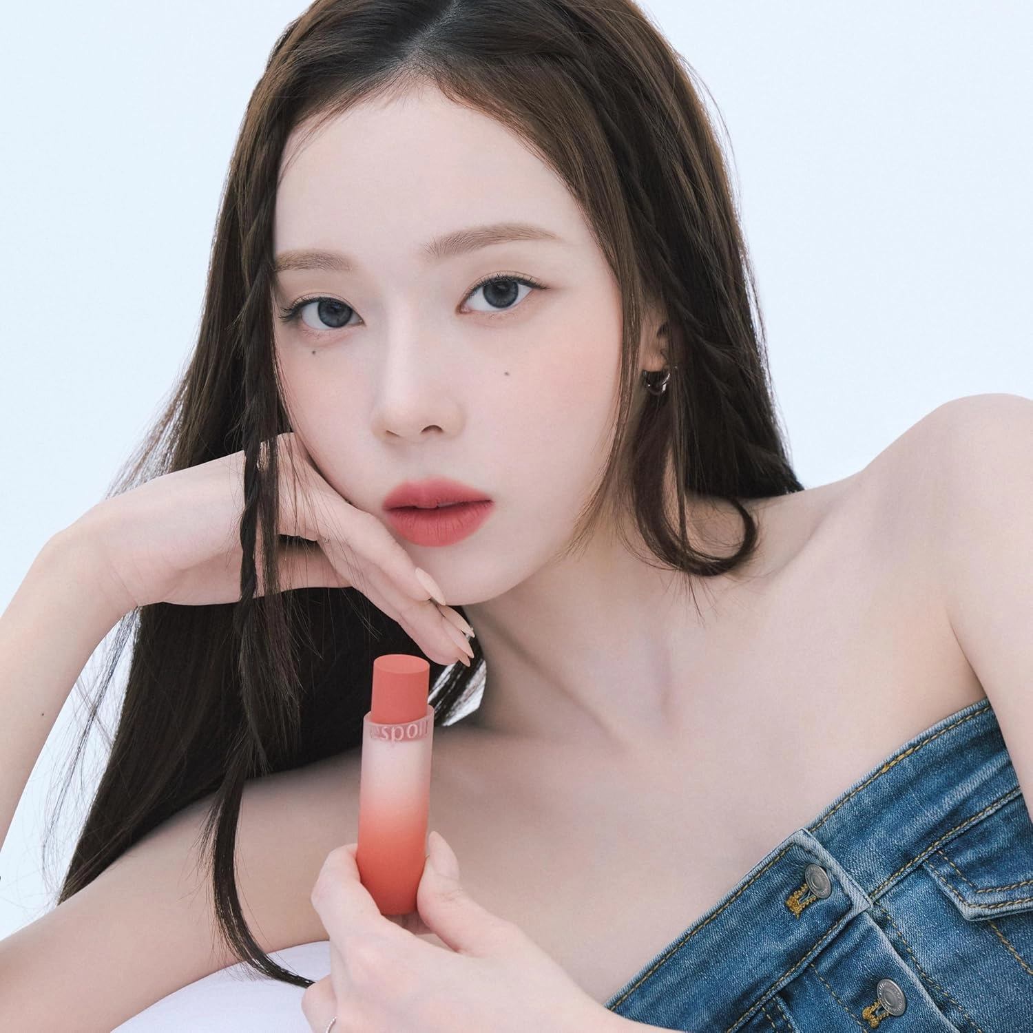 Espoir Lipstick Nowear Volume Matte #4 Red-y Set Go 0.1oz | Airy Velvet Matte Lip | Long-Lasting Vibrant Color | Soft Creamy Texture like Cloud | Cruelty-Free | Korean Lip Makeup