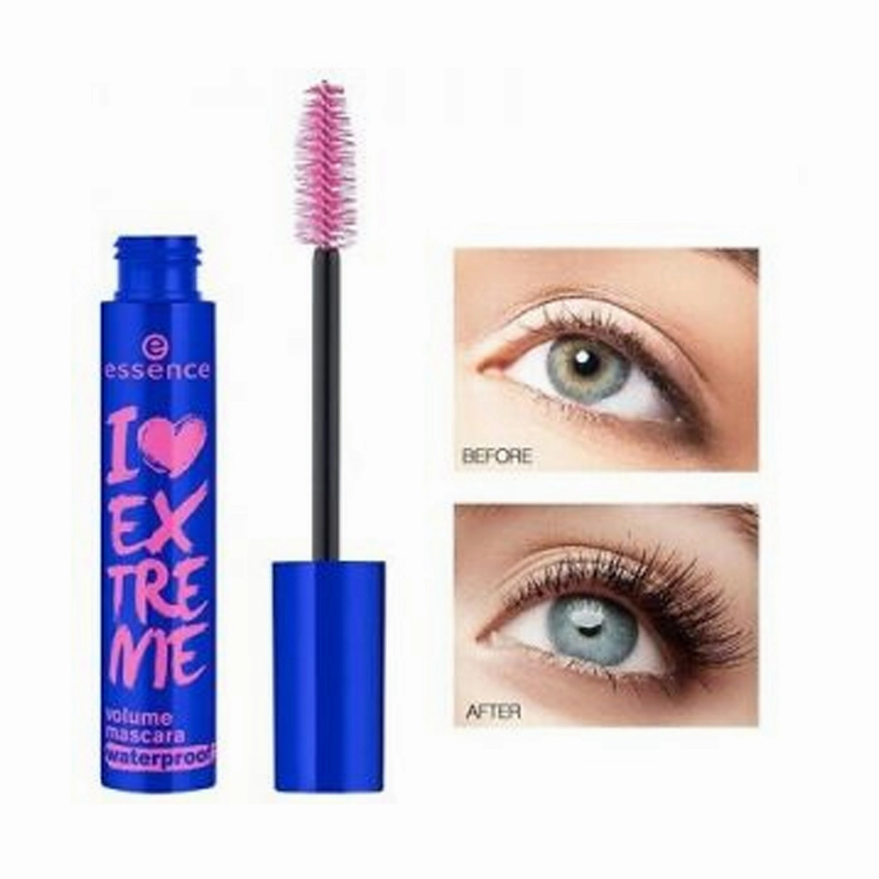 Essence I Love Extreme Volume Waterproof Mascara (Blue) - 12ml