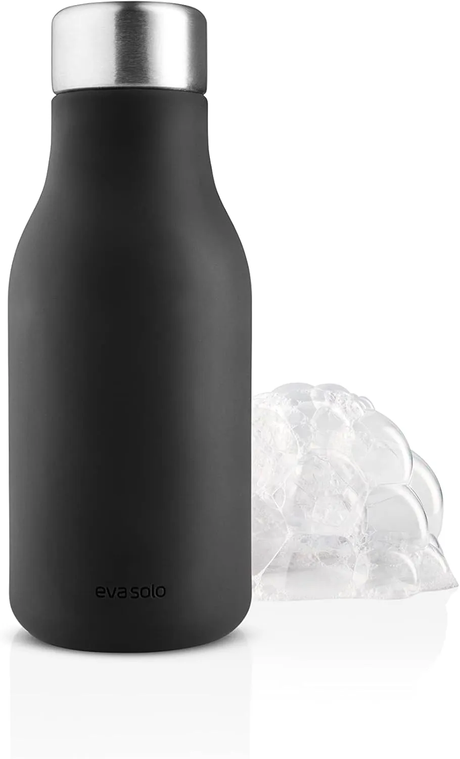 EVA SOLO | Liquid Soap Squeeze Dispenser 7oz | Decorative Soft Silicone Dispenser | Danish Design & Functionality | Black