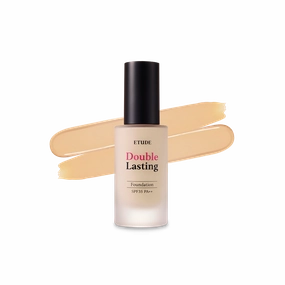 Experience Flawless Radiance with Double Lasting Foundation in Honey Sand No.23W1 | Etude House