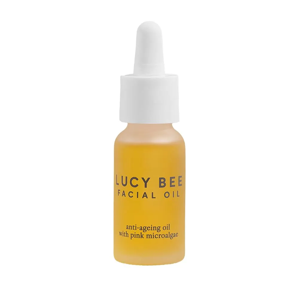 Face Oil, Certified Organic, Antioxidant Rich Facial Oil, Pink Microalgae, Vitamin E & Squalane, Lightweight & Luxurious, Dermatologist Approved, Cruelty Free & Vegan, 0.6fl oz