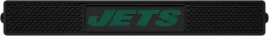 FANMATS NFL New York Jets Vinyl Drink Mat , Black, 3.25"x24"