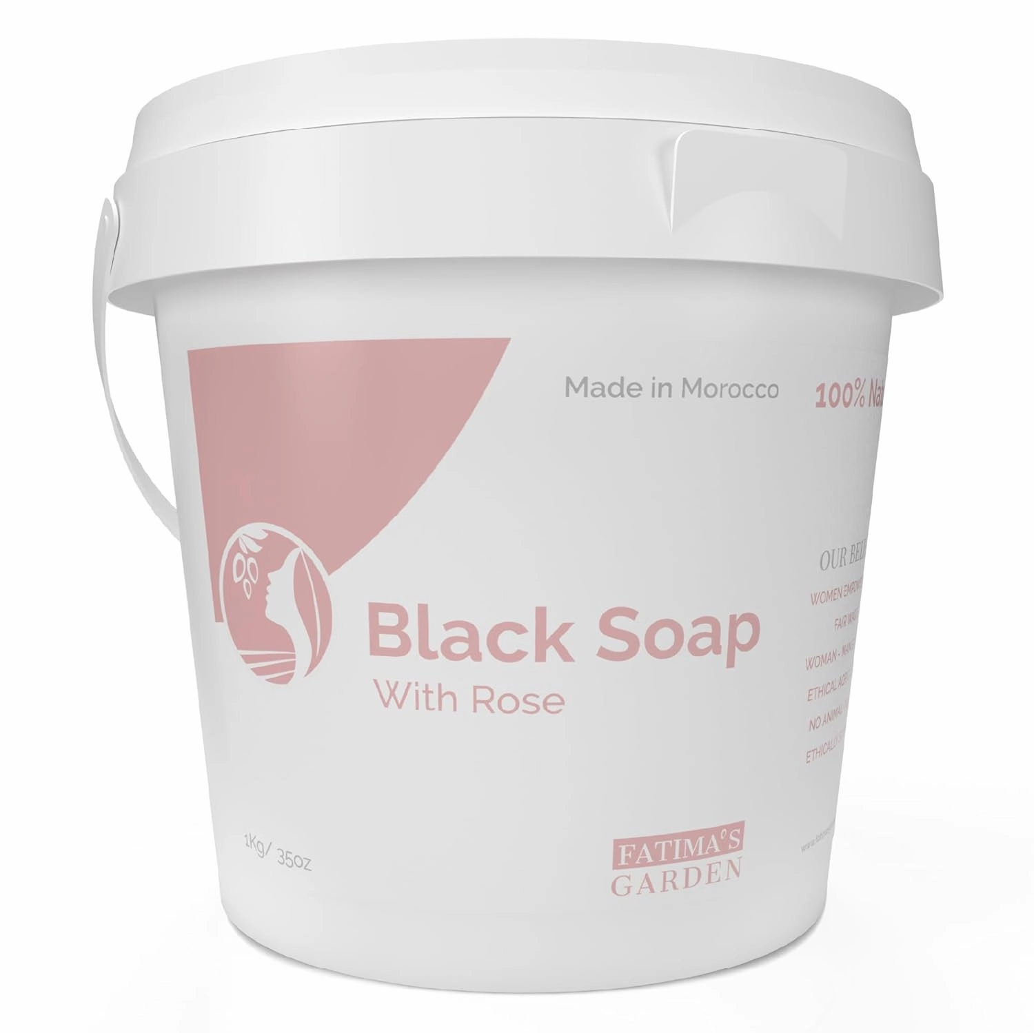 Fatima's Garden Aker Fassi Black Soap - Moisturizing Cleanser, 500g