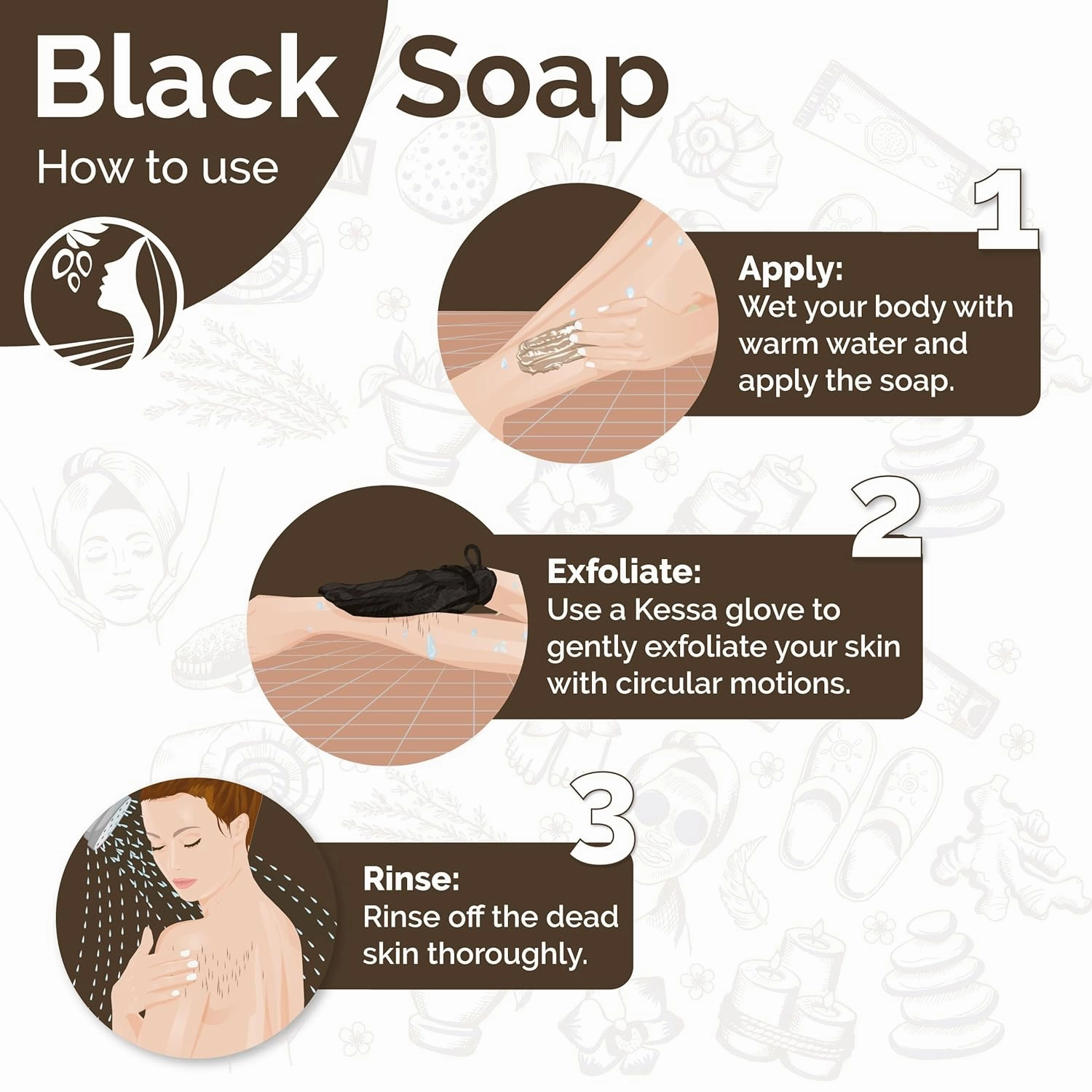 Fatima's Garden Aker Fassi Black Soap - Moisturizing Cleanser, 500g