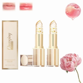 Filgaentrme Lipstick,Hardpointing Clear Lipstick,Remainder Lip stick,Hardpointing Transferproof Color-Changing Lipsticks,Beneficial Lip Stain,24k Gold Color Changing Moisturizing Lip Stain (2)