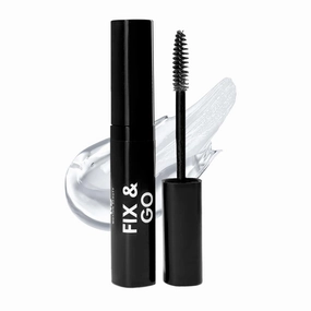 Fix & Go: Clear Waterproof Eyebrow Gel with Brush, Gym-Ready, Workouts & Sports Longwear Definition, Sweat Proof Makeup for Brows, Multiuse for Flyaway Hair and Lashes, 0.14 Fl Oz