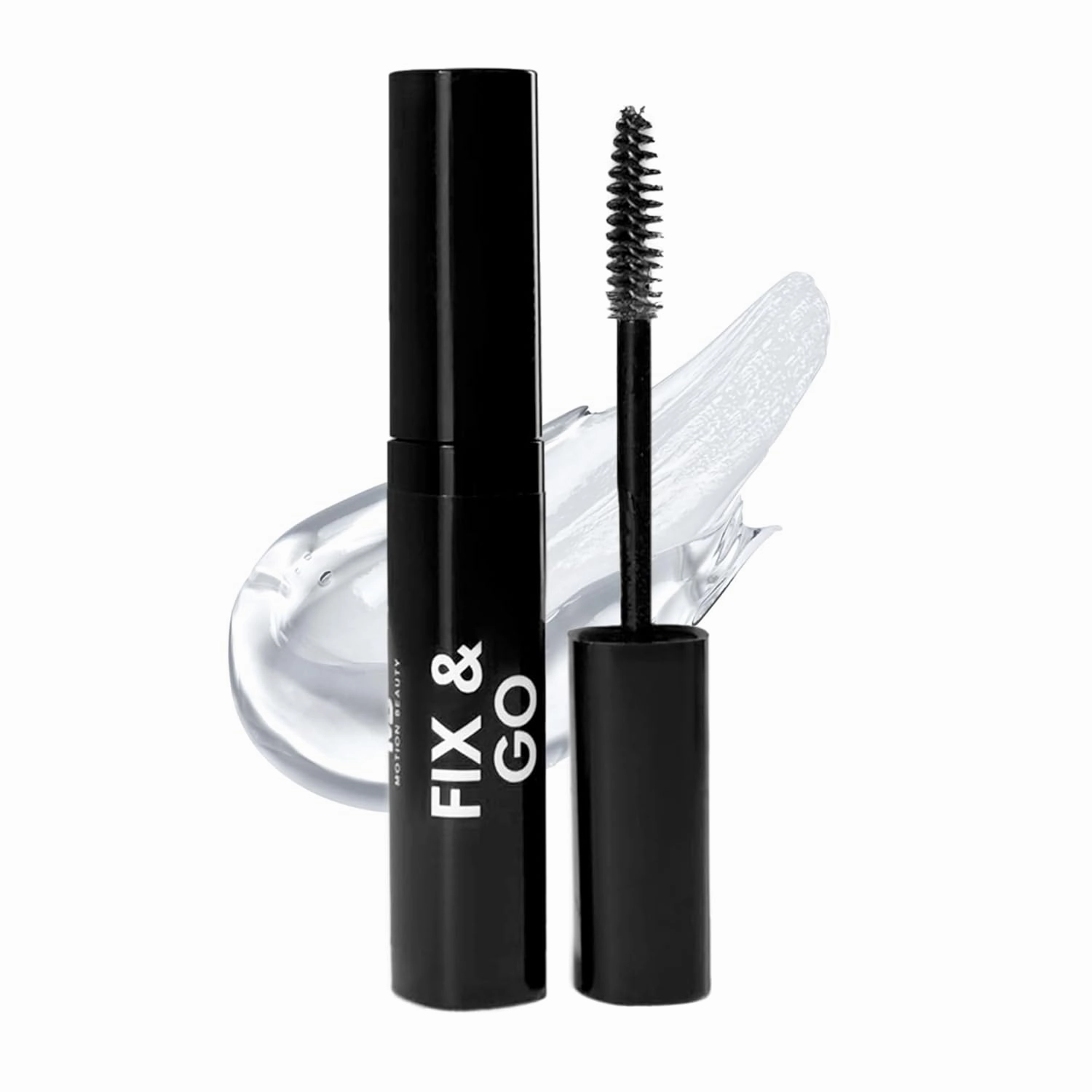 Fix & Go: Clear Waterproof Eyebrow Gel with Brush, Gym-Ready, Workouts & Sports Longwear Definition, Sweat Proof Makeup for Brows, Multiuse for Flyaway Hair and Lashes, 0.14 Fl Oz