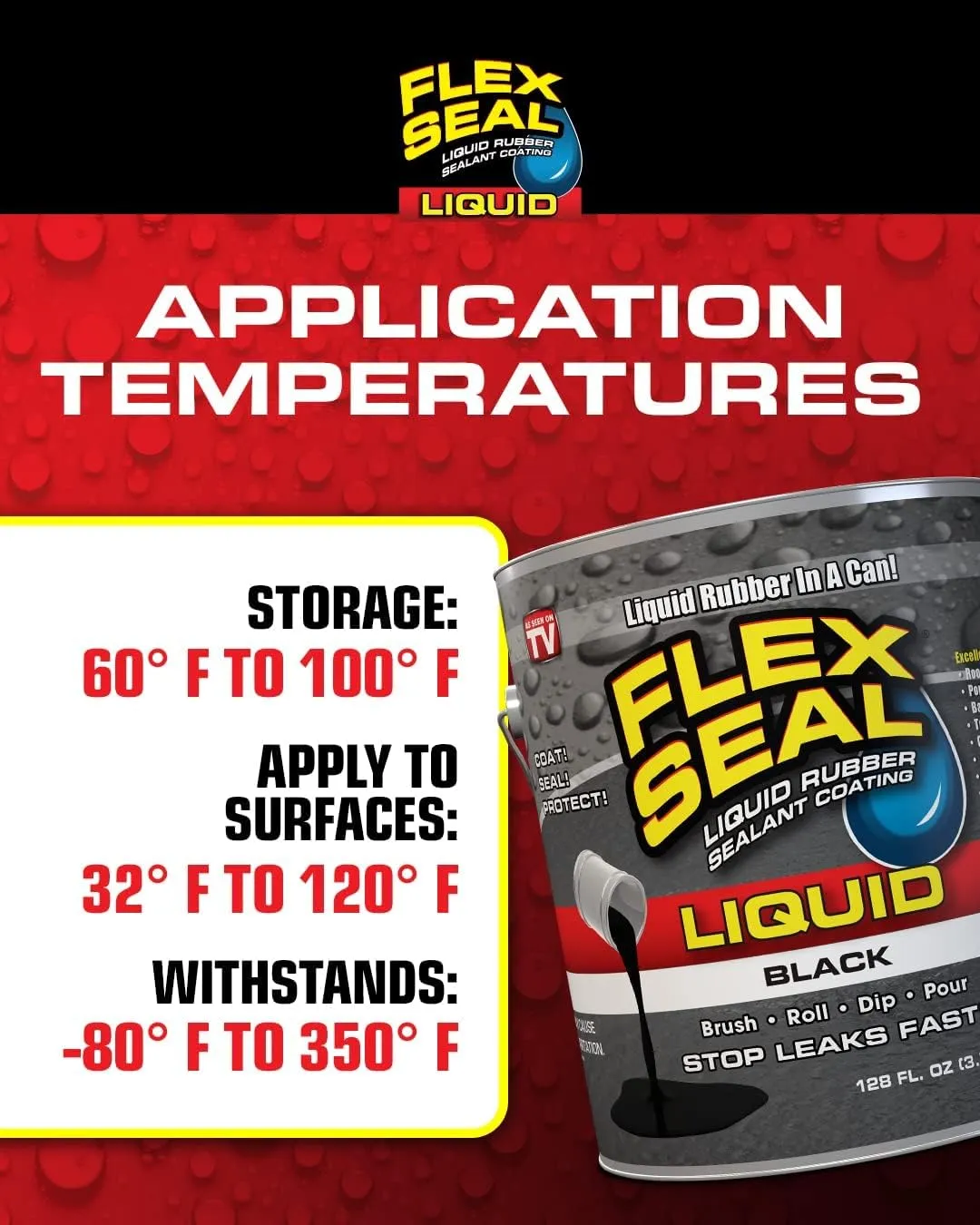 Flex Seal Liquid, 16 oz, Black, Liquid Rubber Coating Sealant, Waterproof, Flexible, Breathable, and UV Resistant, Roof Repair, Basements, RV, Campers, Trailers, Marine, EPDM, Masonry