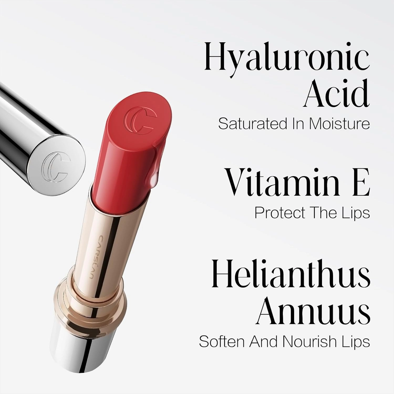 Flood Kissed Lipstick, Hydrating Lip Color Makeup, Natural Lip Gloss Finish with Hyaluronic Acid Formula, Shiny, Smooth, W04