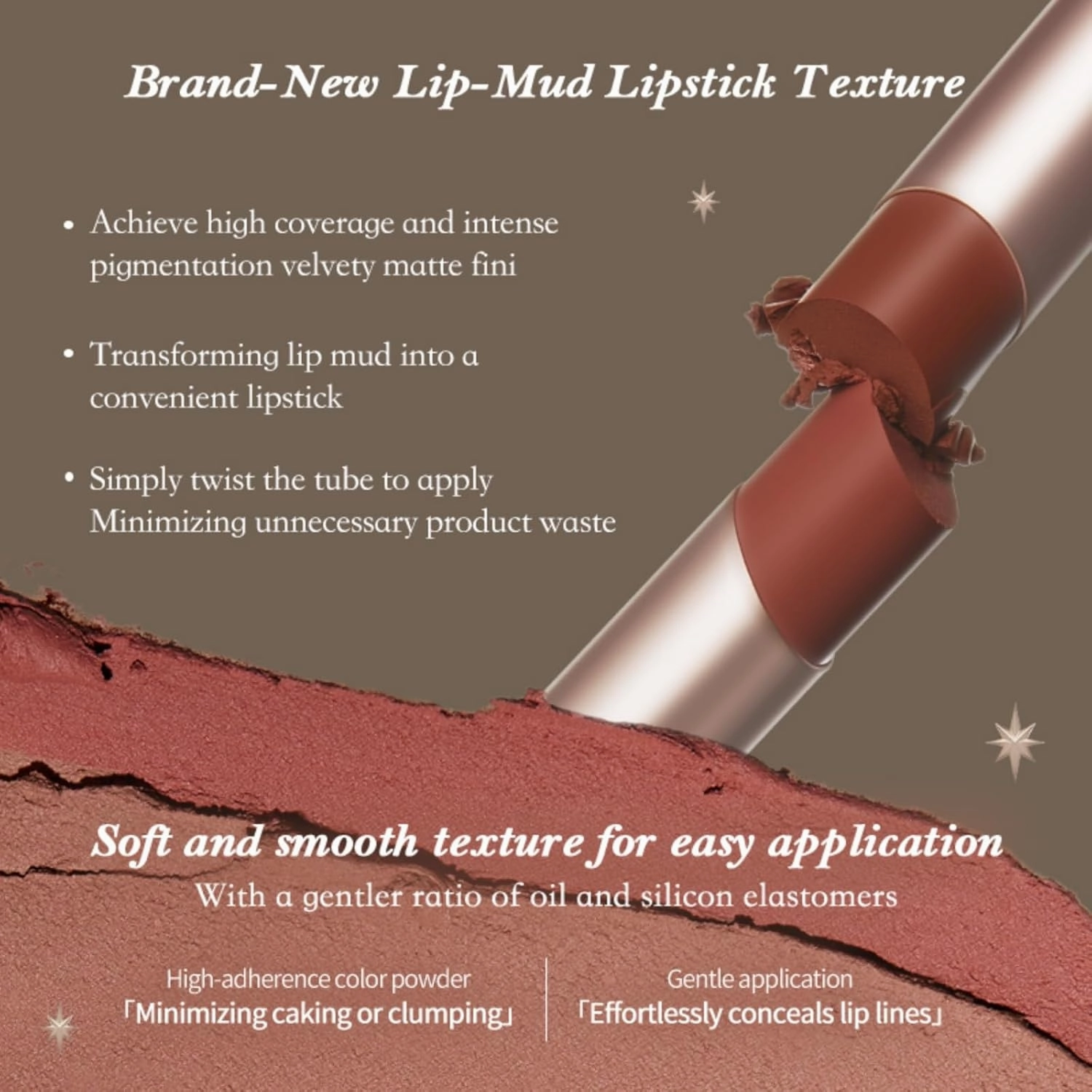 Flower Knows Little Angel Matte Lipstick,Super Soft & Ultra Silky Lip Mud Stick,Long Lasting & Moisturizing Vegan Lip Makeup for Girls&Women,Velvety Nude Peachy Finish(C03 Radiant Seraph)