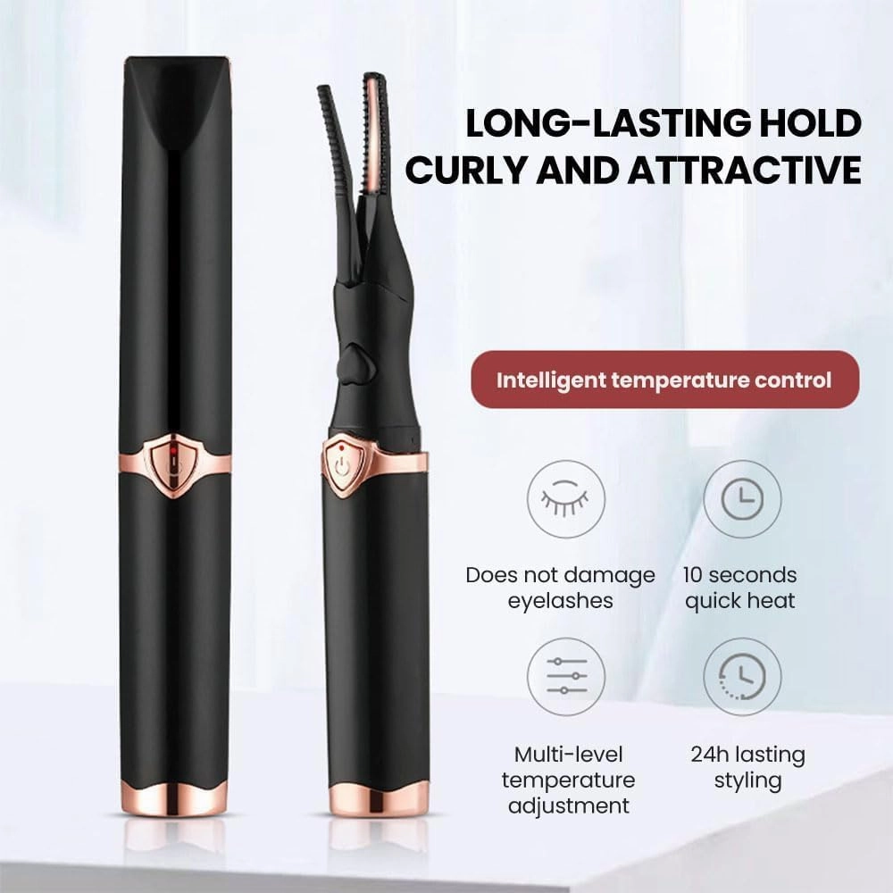 Fluttercurl Eyelash Curler, Flutter Curl Eyelash Curler, Arvilaro EyelashCurler,Heated Lash Curling Tool,Electric EyelashCurler for Instant Glam,Rechargeable Curler for Quick Heating Curling (2*Mix)