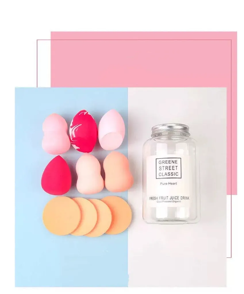Fofosbeauty 10 pcs Set Multi-colored Makeup Spongers
